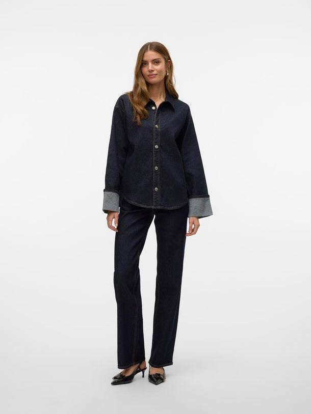 Product CAMISA TESSA - Dark Blue Denim Detail:Rinse - Image 2