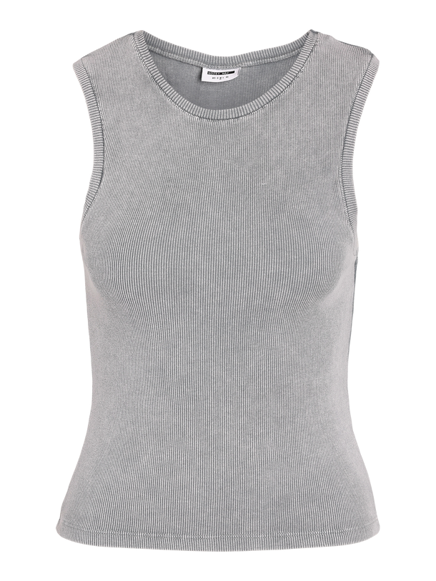 Product TOP SHANIA - Charcoal Gray Detail:ACID WASH - Image 1