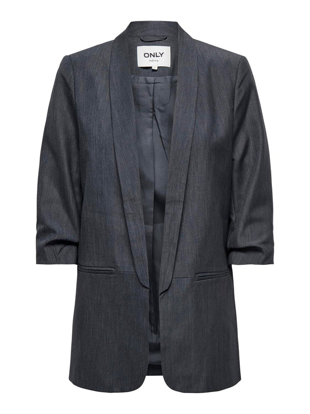 Product BLAZER REGULAR LELLY-Dark Grey Melange Detail:KONG - Image 3