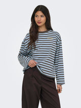 Cashmere Blue Stripes:Bracken (ida) print park