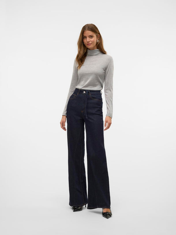 Product TOP SARAH  - Light Grey Melange Detail:SILVER LUREX - Image 4