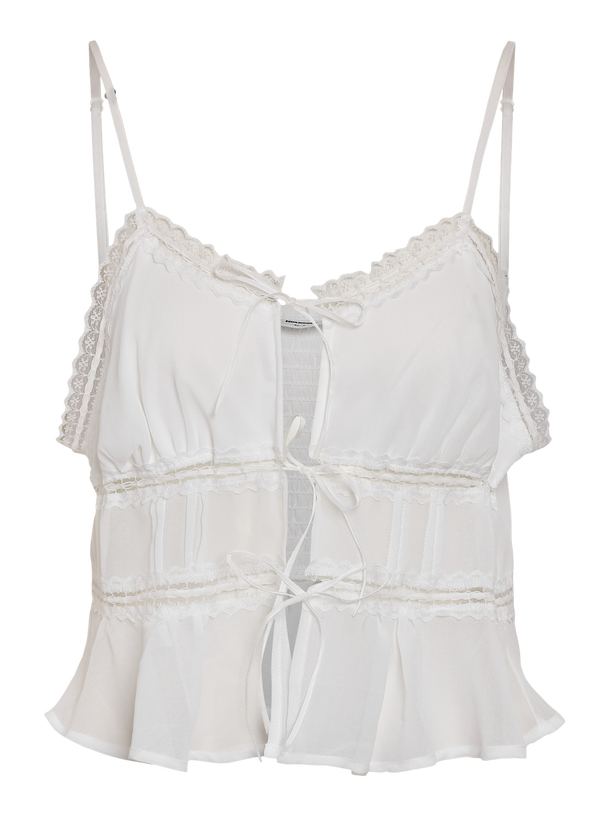 Product BLUSA SIN MANGAS CON VOLADOS FAIRY-Bright White - Image 4