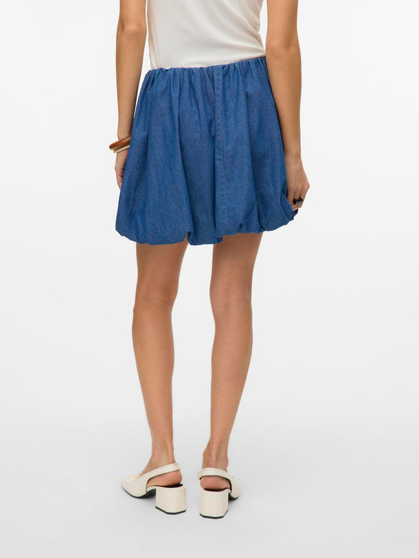 Product POLLERA BALLOON DENIM DORA-Medium Blue Denim - Image 3