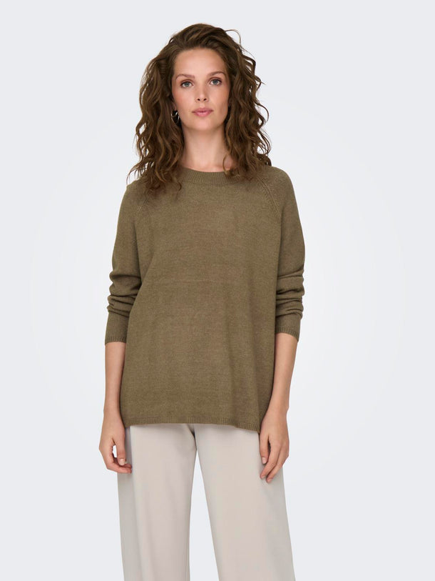 Product SWEATER MARCO -Malt Ball Detail:MELANGE - Image 3