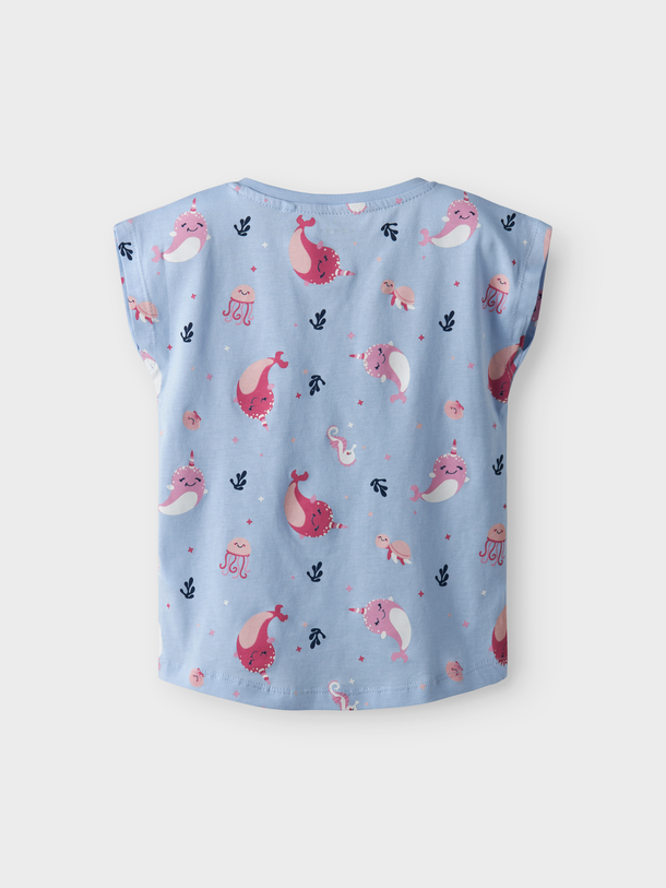 Product VESTIDO VIGGA CAPSL - Chambray Blue AOP:Whales - Image 4