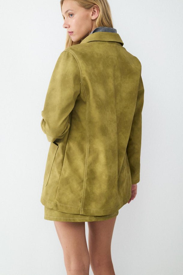 Product CAMPERA CON EFECTO GAMUZA BMK-Green Essence - Image 3