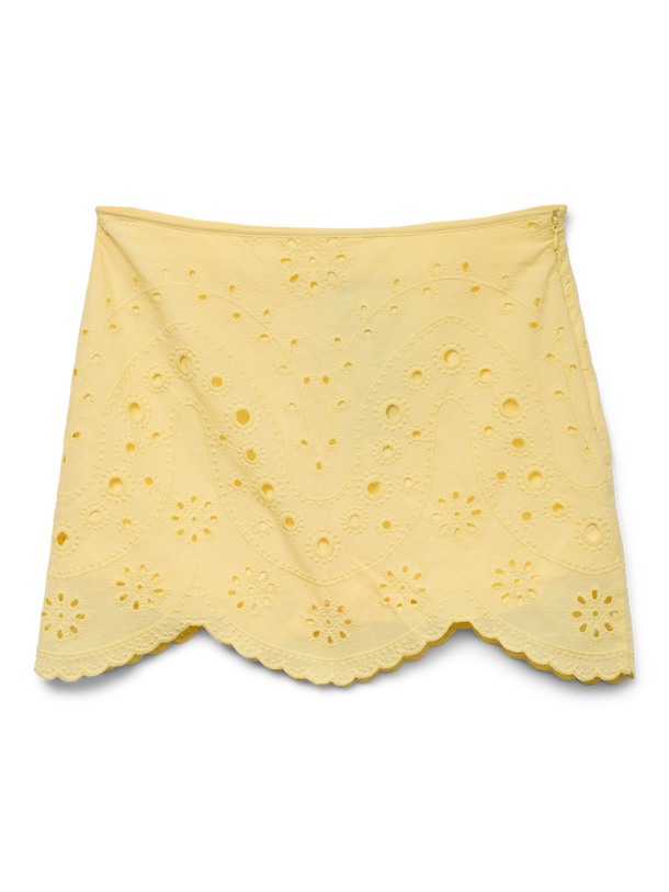 Product POLLERA SHORT DE PUNTILLA ANILLE-Pale Banana - Image 1