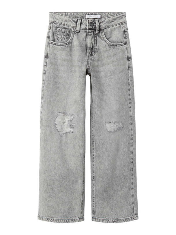 Product JEAN WIDE ROSE-Light Grey Denim - Image 1