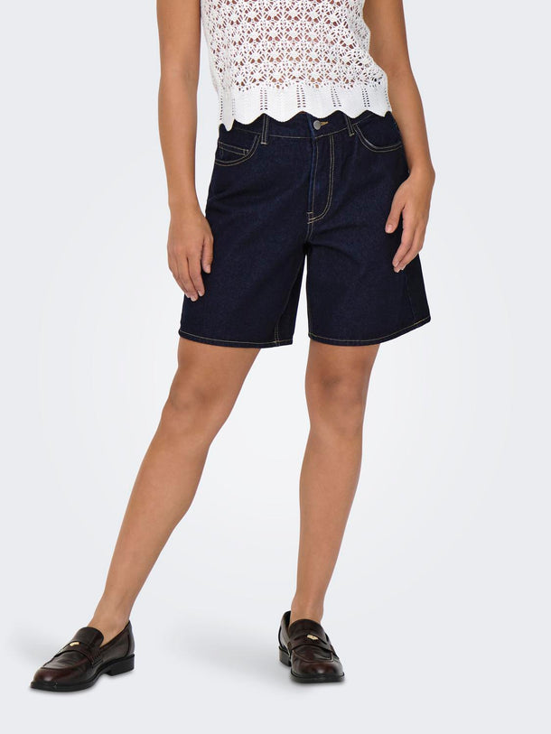 Product BERMUDA DENIM TIRO MEDIO ELLA-Dark Blue - Image 1