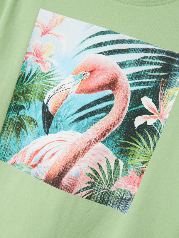 Product CAMISETA TEA - Arcadian Green Print:Flamingo - Image 2