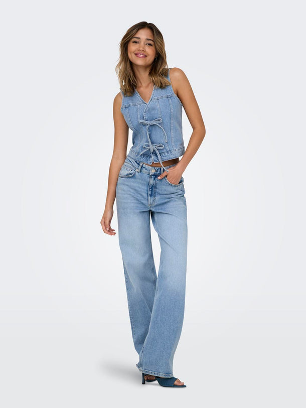 Product TOP DENIM LAZOS EMMA-Light Blue Denim - Image 2