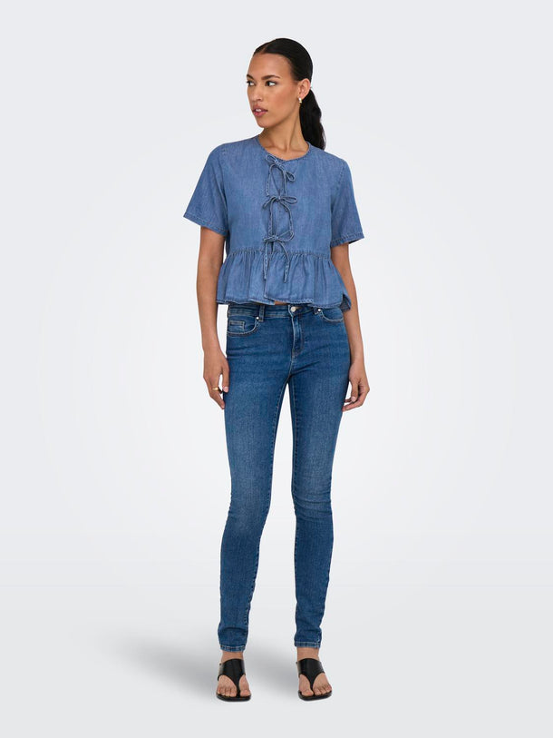 Product CAMISA DENIM BEA - Medium Blue Denim - Image 4