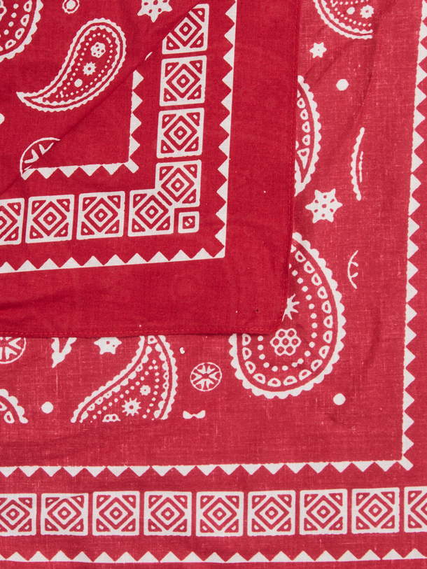 Product BANDANA SQUARE-Goji Berry Print:PAISLEY - Image 2