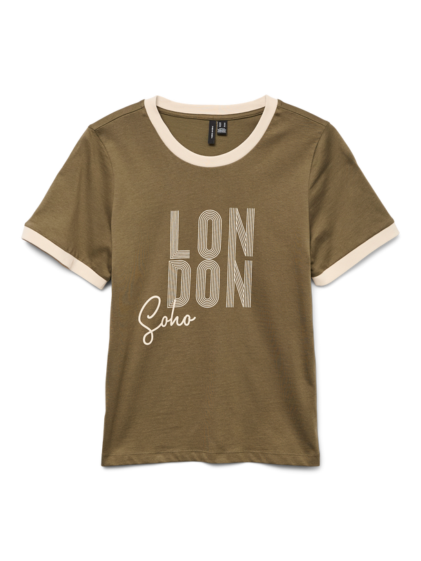 Product CAMISETA REGULAR ALIA-Grape Leaf Detail:BIRCH CONTRAST - LONDON - Image 4