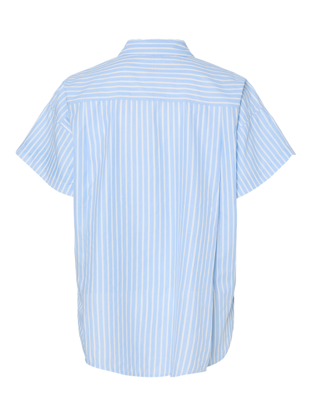 Product CAMISA RAYAS MANGA CORTA AIDA-Blue Bell Stripes:WHITE - Image 5