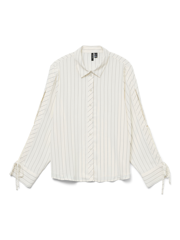 Product CAMISA EMMA - Cloud Dancer Stripes:BLACK - Image 1
