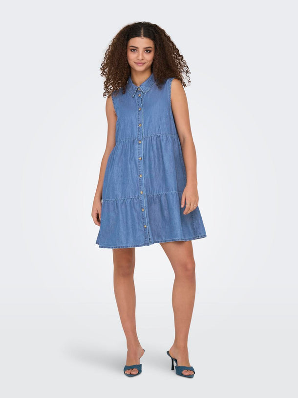 Product VESTIDO DENIM BEA - Medium Blue Denim - Image 2