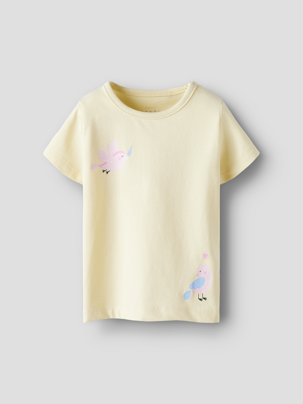 Product CAMISETA BIE-Pastel Yellow Print:Two birds - Image 1