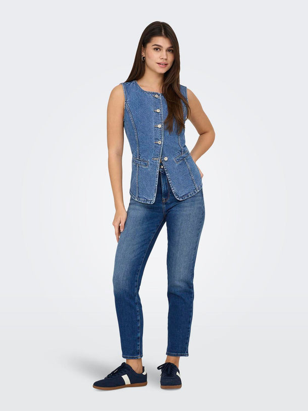 Product CHALECO DE DENIM GIU-Medium Blue Denim - Image 4