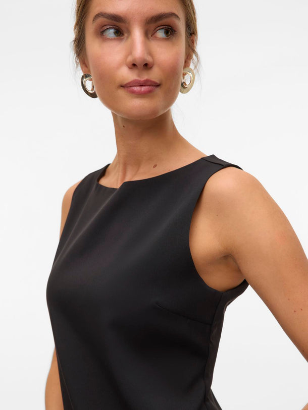 Product VESTIDO MINI CON CUELLO REDONDO IKKE-Black - Image 4