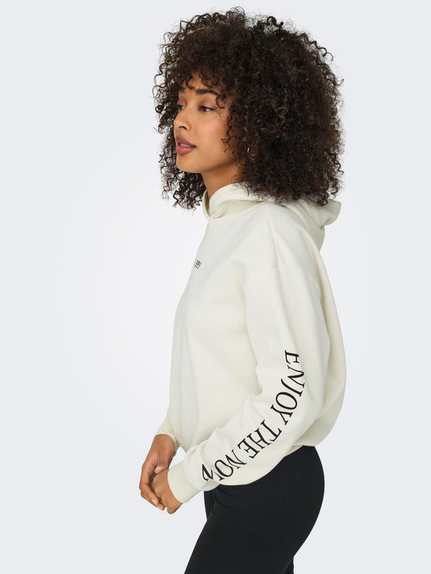 Product SUDADERA CASSIE - Cloud Dancer Print:Be happy + labels brooklyn - Image 5