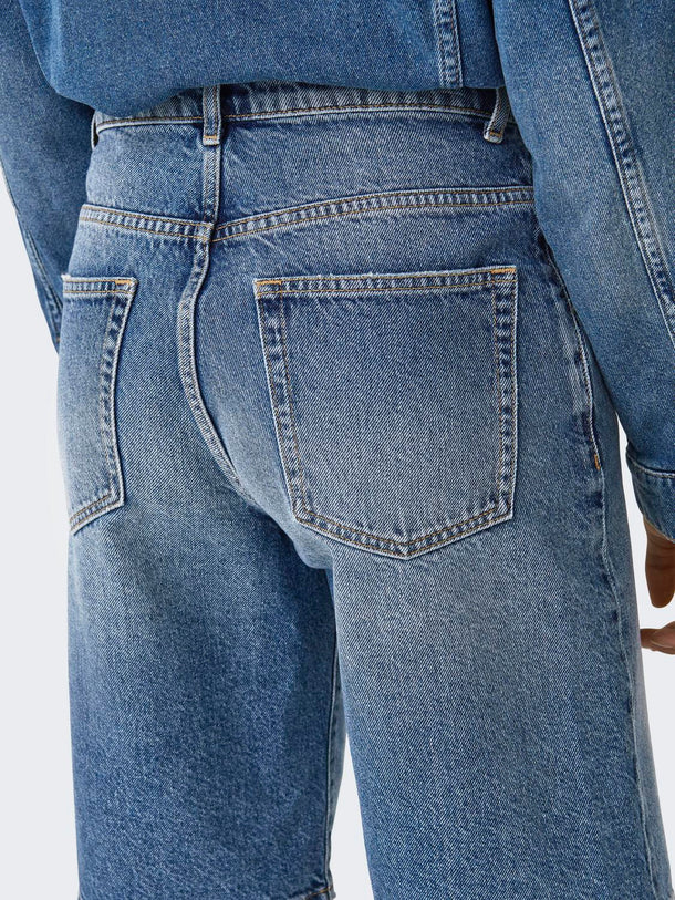 Product BERMUDA DENIM BAGGY MATE-Medium Blue Denim - Image 6