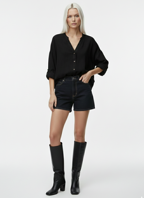 Product CAMISA LARGA RITA-Black - Image 2