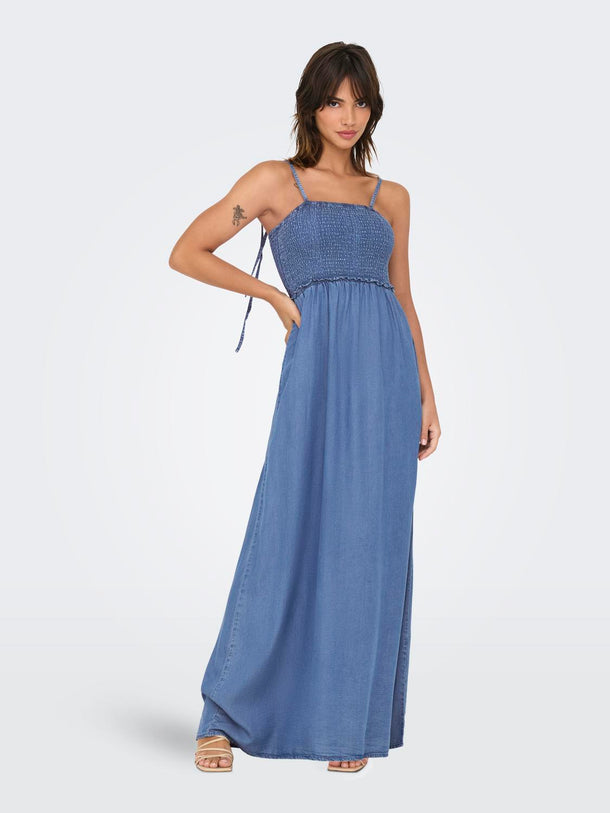 Product VESTIDO MAXI DENIM RIS-Medium Blue Denim - Image 2