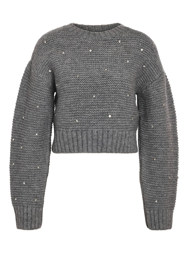 Product SWEATER SANNE - Dark Grey Melange - Image 2