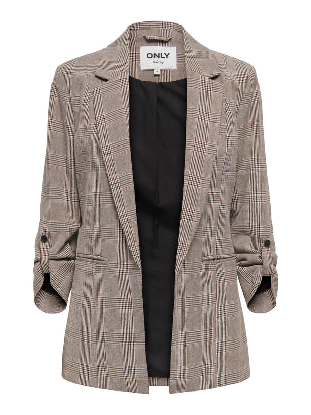 Product BLAZER KAYLE - Birch Checks:TOASTED COCONUT AND NIGHT SKY - Image 4