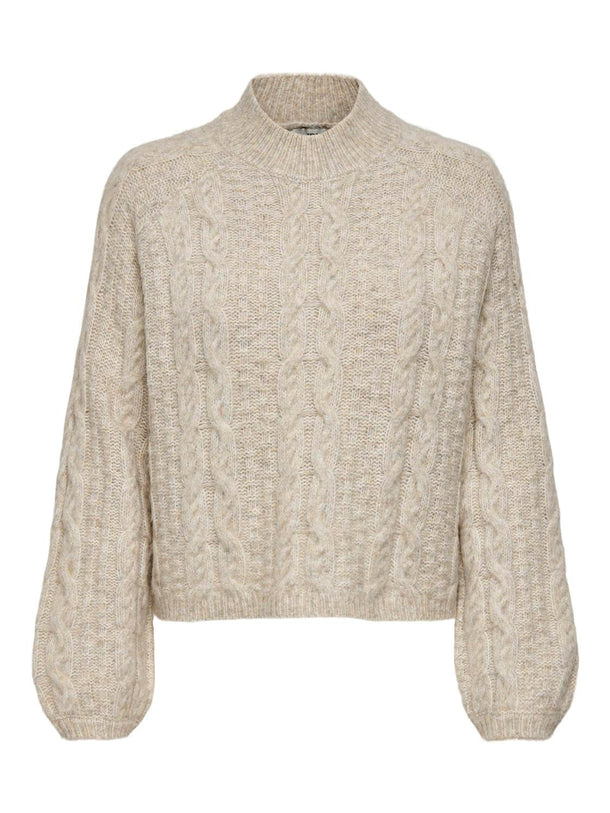Product SWEATER SILJA - Oatmeal Detail:MELANGE - Image 1