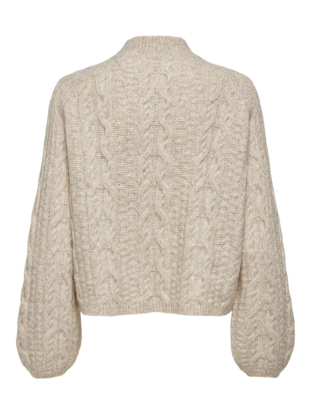 Product SWEATER SILJA - Oatmeal Detail:MELANGE - Image 2