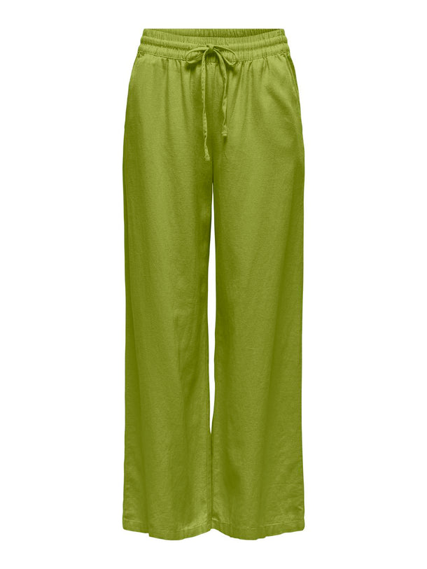 Product PANTALÓN DE LINO SAY-Lima Bean Green - Image 1