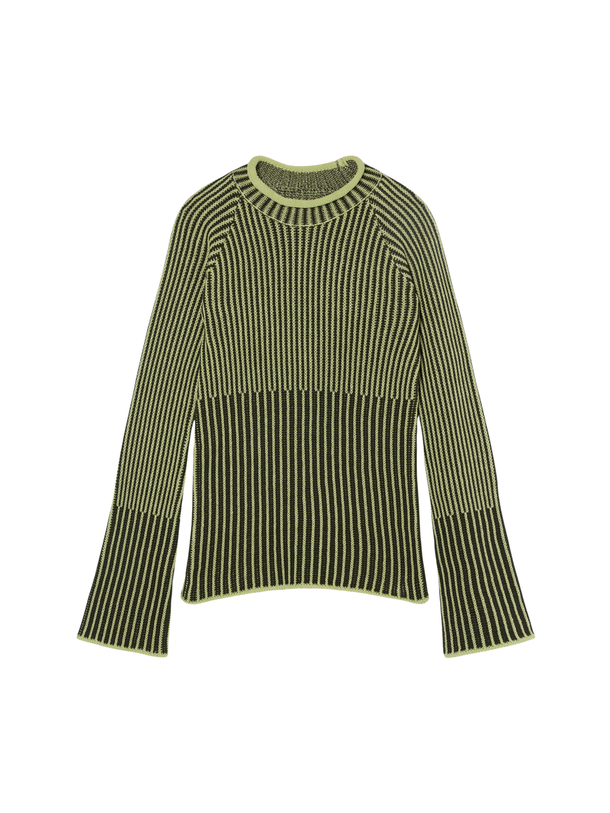 Product SWEATER TEJIDO ACANALADO BMK-Classic Green - Image 3