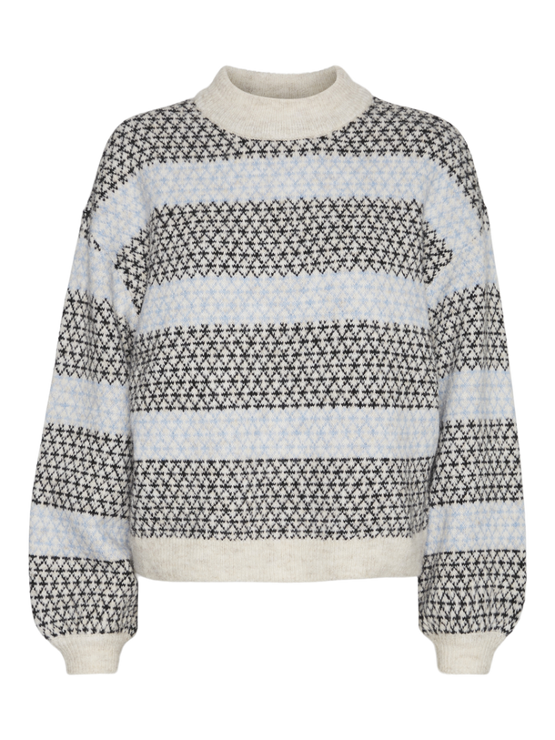 Product SWEATER TRIXIE - Birch Detail:W. BLACK AND ALLURE - Image 4