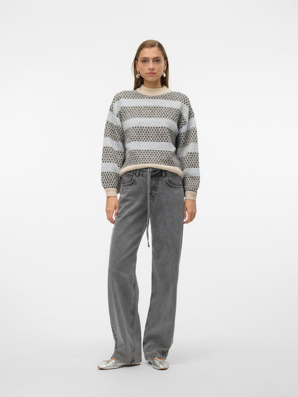 Product SWEATER TRIXIE - Birch Detail:W. BLACK AND ALLURE - Image 2