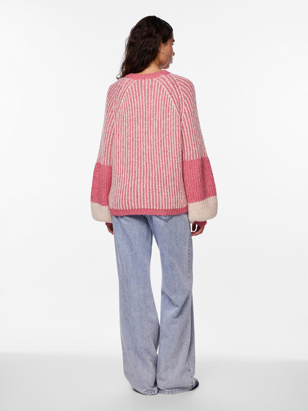 Product SUÉTER DAISI - Hot Pink Stripes:SANDSHELL - Image 3