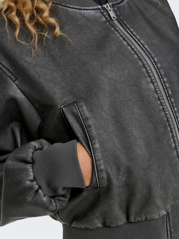 Product CHAQUETA JANE - Black Detail:WASHED - Image 6