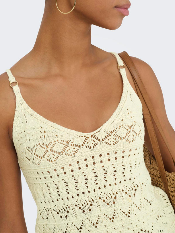 Product TOP TEJIDO SIN MANGAS VINA-Ecru - Image 3