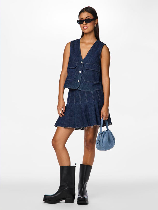 Product FALDA FABIA-Dark Blue Denim - Image 1