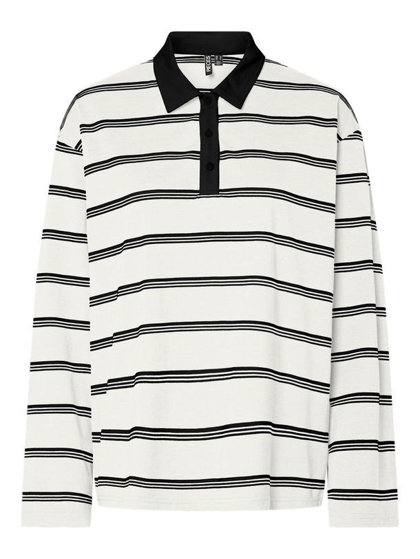 Product CAMISETA SADIE - Cloud Dancer Stripes:BLACK - Image 1