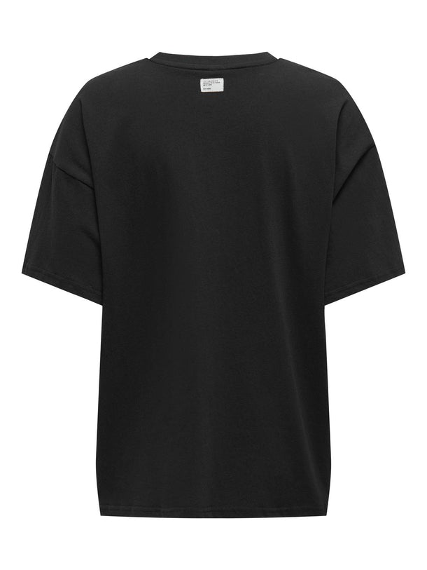 Product CAMISETA CASSIE - Black Print:Los angeles + labels brooklyn - Image 2