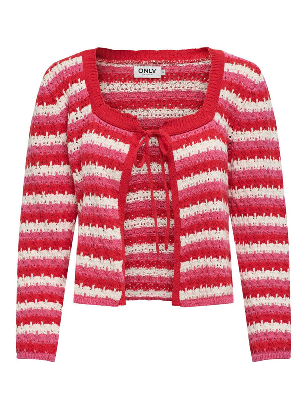 Product CARDIGAN TRINA - Urban Red Stripes:W. Gin Fizz/ Birch - Image 1