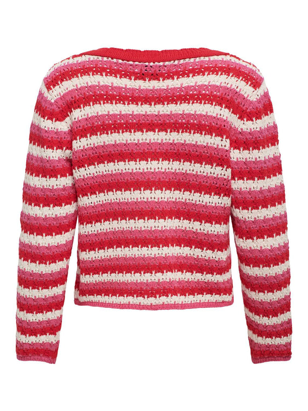 Product CARDIGAN TRINA - Urban Red Stripes:W. Gin Fizz/ Birch - Image 2