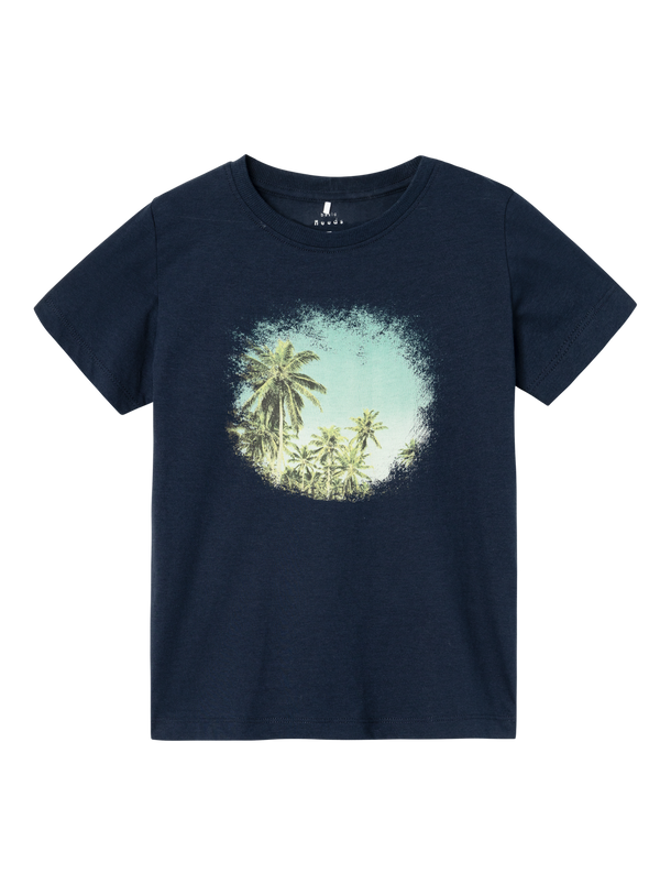 Product CAMISETA VOTO - Dark Sapphire Print:Palms - Image 4