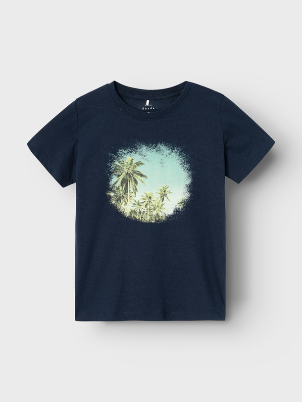 Product CAMISETA VOTO - Dark Sapphire Print:Palms - Image 1