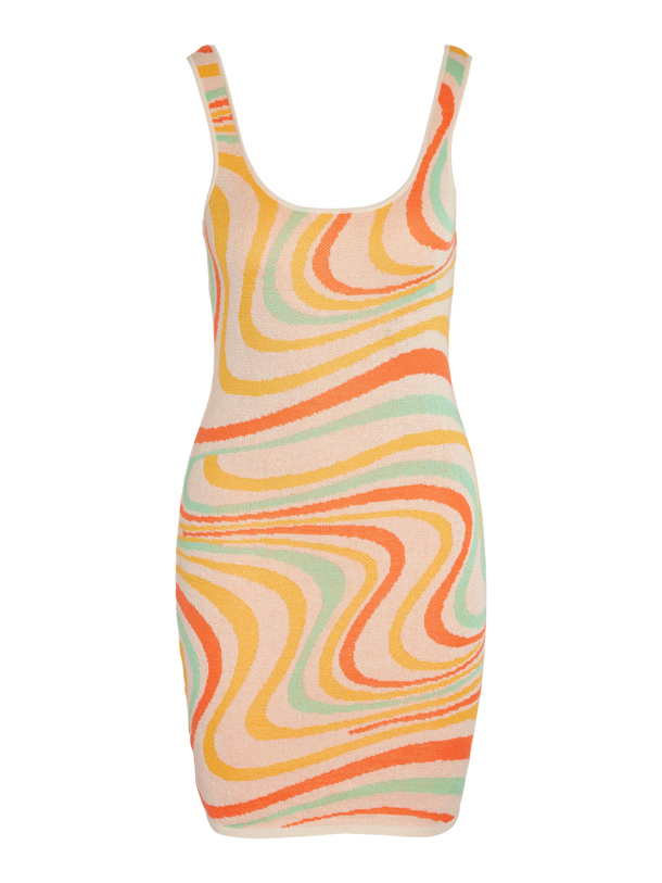 Product VESTIDO ALANA - Eggnog Detail:MUTLI SWIRL COMB - Image 1