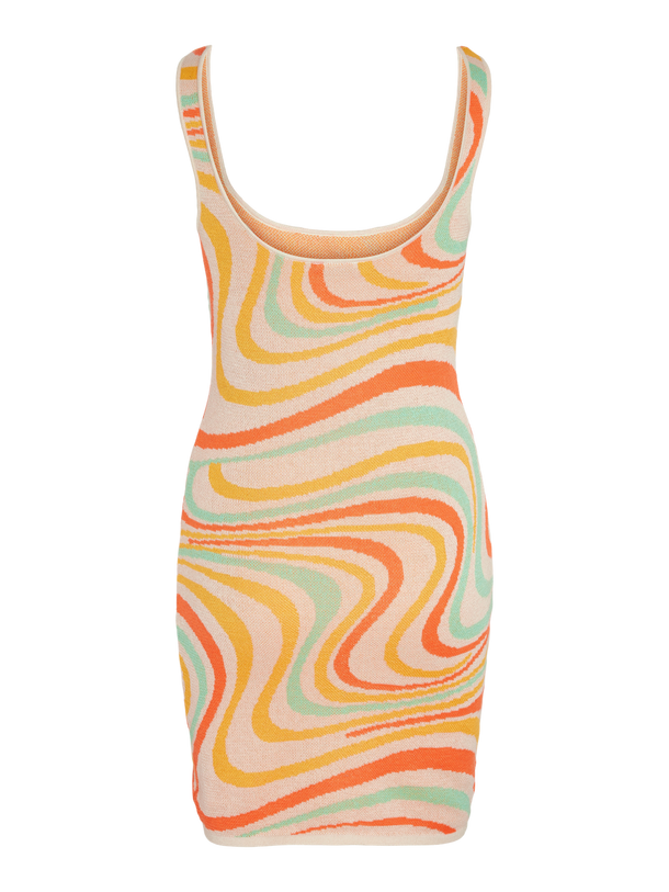 Product VESTIDO ALANA - Eggnog Detail:MUTLI SWIRL COMB - Image 2