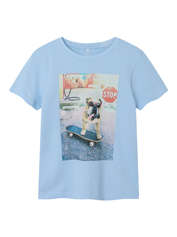 Product CAMISETA VOTO - Chambray Blue Print:Dog - Image 3