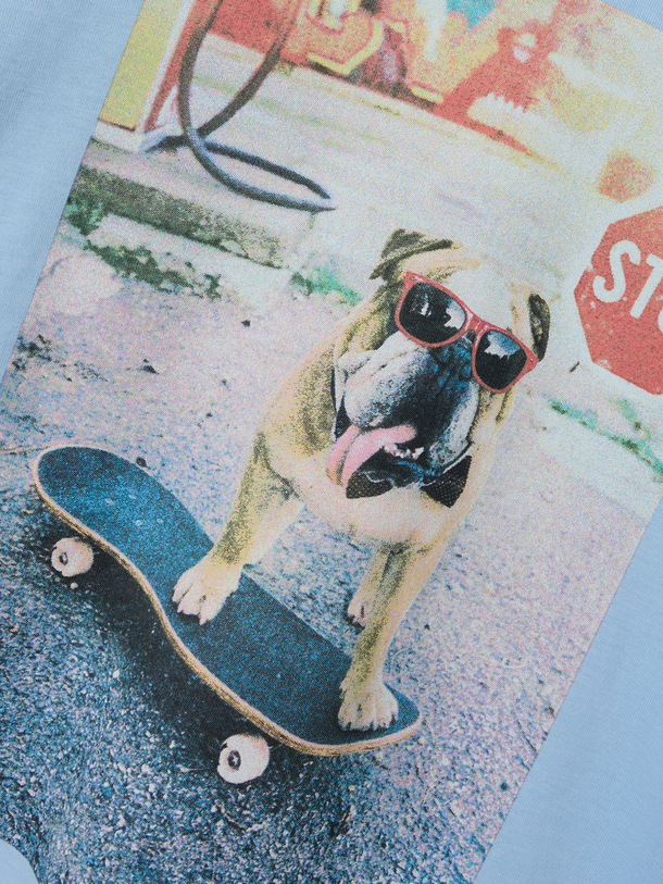 Product CAMISETA VOTO - Chambray Blue Print:Dog - Image 2
